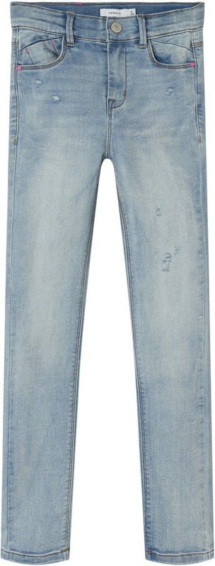 Name It kids meisjes spijkerbroek POLLY Light Blue Denim Skinny Fit