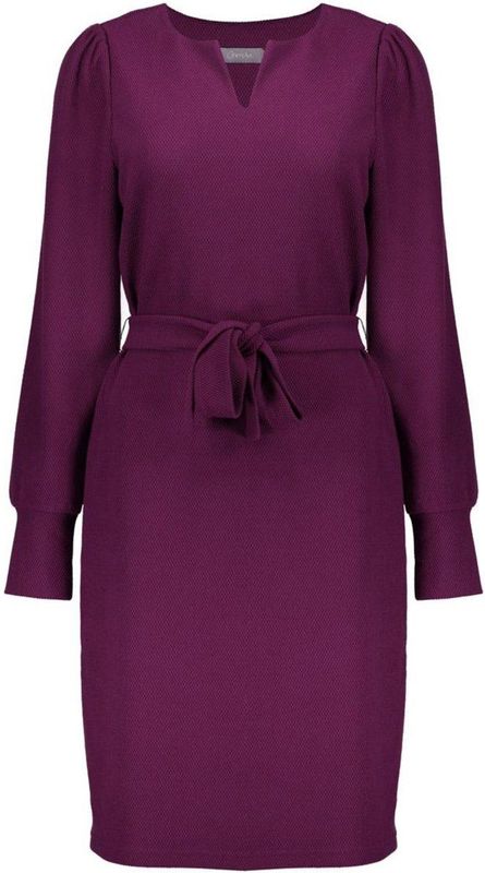 Geisha Jurk Elegante Jurk Met Ceintuur En V Hals 57900 21 Purple Dames Maat - XS