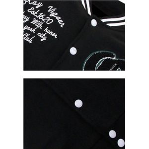 Baseball Jacket Heren Vintage - 7798 - Zwart