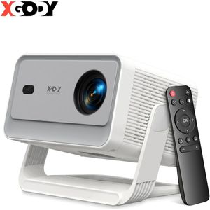 Cissé 4K-projector 650ANSI Native draagbare projector 1080P Autofocus Keystone -correctie BT5.2 Android11 ​​WIFI6 135° thuisbioscoop