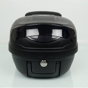 Top case S-Line 29L noir mat avec dosseret et platine pour moto scooter Neuf