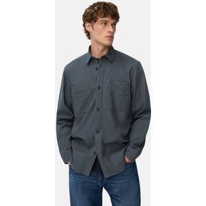 camel active - Longsleeve Shirt - Inktblauw - Kentkraag - Borstzakken