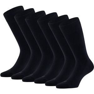 Apollo Merinowollen Sokken - Badstof Zool -6 paar - Navy - Dames & Heren Sokken - Maat 35/38