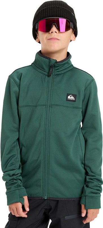 Quiksilver - Steep Point - Fleece - Groen - Volledige Rits - Jongens 12 Jaar