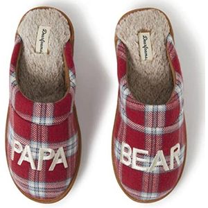 Grappige Pantoffels voor Vader - XL Rood Blauw Geruit - Comfortabele Slippers voor Thuis