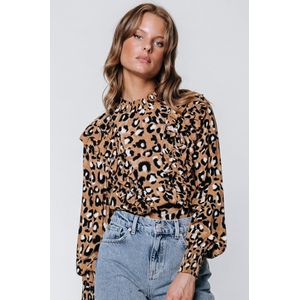 Colourful Rebel Bina Leopard/Panterprint Blouse - XS