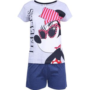 Grijs-donkerblauw damespyjama Minnie Disney