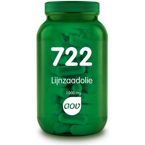 AOV 722 Lijnzaadolie (1.000 mg) - 90 tabletten - Vetzuren - Voedingssupplementen