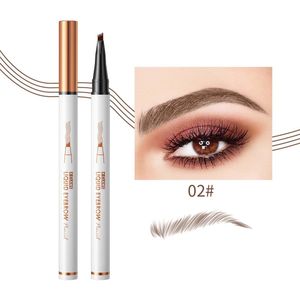 Tattoo wenkbrauwpotlood, Four Claws vloeibaar wenkbrauwpotlood, 1 st, Wenkbrauwpotlood, Langhoudend, Veegvast, Natuurlijk