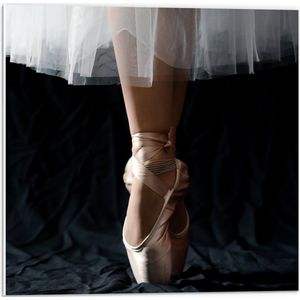 PVC Schuimplaat- Ballerina - Balet - Schoenen - Dansen - 50x50 cm Foto op PVC Schuimplaat