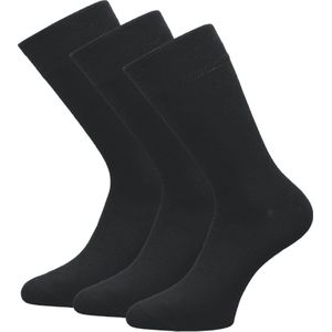 3 paar zachte Bamboe sokken - Naadloos - Zwart - Maat 35-38