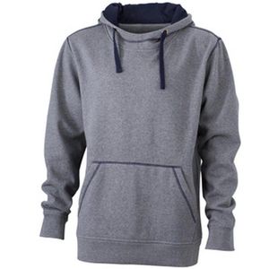 James and Nicholson Heren Lifestyle Hoodie (Grijs Melange/Zwaar)