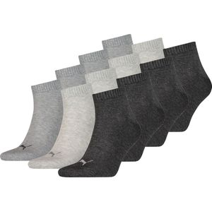 SOKKEN 12 paar Puma unisex kwartsokken, sneakers maat. 35 - 49 voor dames- en herensokken