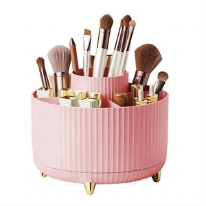Unyqoos ® Stijlvolle Roze Cosmetica- en Skincare Organizer met 5 Vakken en 360° Draaibare Functie