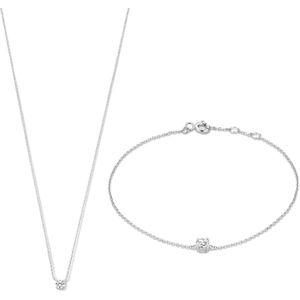 Isabel Bernard - Cadeau d'Isabel - Gift Set - Witgoud - Armband en Ketting
