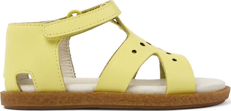 Camper - First Walkers - Gele Sandalen - Leren Bovenwerk - Klittenbandsluitingen