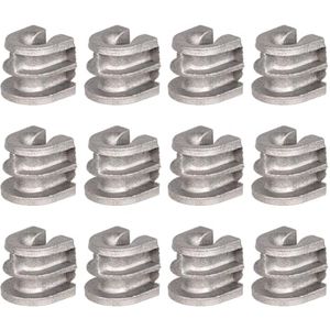 Draadtrimmerkop met Ogen - 12 Stuks Metalen Onkruidverdelgerkop Vervangende Onderdelen voor Autocut 25-2 Compatibel met Diverse Modellen