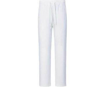 Livano Linnen Broek Heren - Zomerbroek - Volwassenen - Lange Broek - Pantalon - Strandbroek - Zomer - Ibiza Stijl - Wit - Maat S