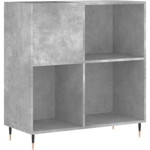 MMP® Platenspeler Kast - Platenspeler Meubel - Ip Kast - 85x38x89cm - Beton Grijs