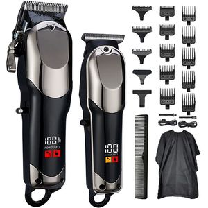 IBETTERTEC - Professioneel Haar- en Baardtrimmer Set - Draadloos - Lange Accuduur - Voor Precisie Kapsels Fades en Baardverzorging voor Mannen en Kappers - Cadeauset voor Heren