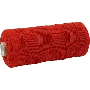 Katoenkoord, l: 315 m, dikte 1 mm, 220 gr, rood