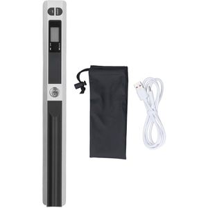 300DPI 600DPI 900DPI Draagbare Scanner, USB2.0 Draagbare Zakelijke Scanapparatuur, voor Foto A4-document Afbeelding Ontvangstbewijzen Boeken JPG PDF-formaat (Zilver)