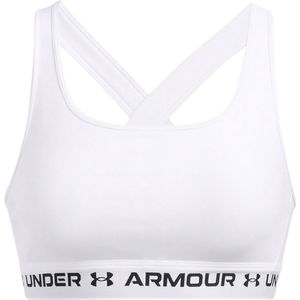 Under Armour Crossback Sporttop Met Medium Ondersteuning Wit Vrouw
