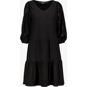 TwoDay dames broderie jurk zwart - Maat XL