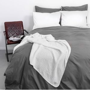 Town & Country Dekbedovertrek Haily Antraciet 240x220 cm 100% Katoensatijn 200 TC