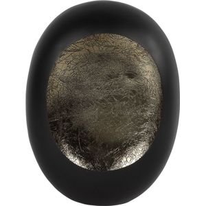 Non-branded Waxinelichthouder Eggy 34,5 Cm Staal Zwart/brons