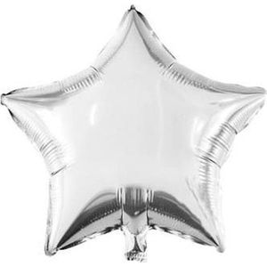Ster Ballon - Ster Folieballon - Zilver - 45cm - Ruimte Versiering