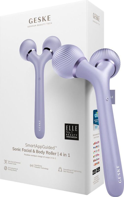 SmartAppGuided - Sonische Gezichts- en Lichaamsroller - 4 in 1 - Huidversteviging - Alle Huidtypes