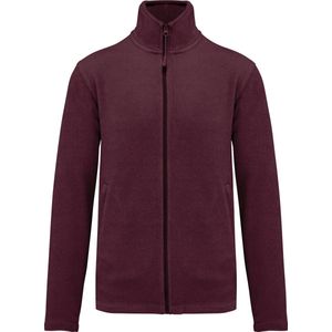 Kariban Microfleece met rits heren K911 - Wine - 5XL
