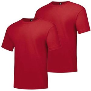 Korte Mouw Heavyweight T-shirt voor Heren in Big & Tall Maten - Dubbelpack
