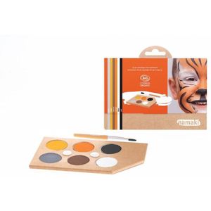 Namaki Schminkset – Thema schmink – Make up Kinderen – Face Paint pallete - Wildlife – 6 kleuren – 6 x 2.5 gram