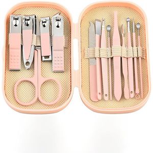 okido - Pedicure Set & Manicure Set - 14-delige Roestvrijstalen Set - RVS Nagelknippers, Nagelschaar, Nagelvijl - Manicure etui - Handverzorging en nagelverzorging