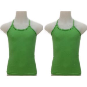 Embrator meisjes Spaghetti Hemdjes 2-stuks groen maat 164