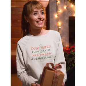 Shirt - Dear santa - Wurban Wear | Grappige sweater | Leuk cadeau | Unisex sweater | Oversized sweater | Foute kerst trui | Foute kerstkleding | Kerst sweater | Kerst diner | Kersttrui dames | Foute kersttruiendag 2024 | Wit