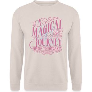 Harry Potter Perron 9 ¾ Ontwerp In Roze & Blauw Sweater Heren