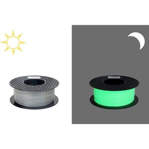 3D Printer Glow in The Dark Green PETG Filament 1.75mm 1KG - FDM 3D Printing Materiaal - CC3D Glow in The Dark Filamenten - Hoge Kwaliteit Filament