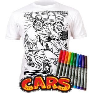 Inkleur T-Shirt - Cars - 128-134