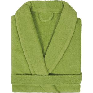 Badjas Badstof met Shawlkraag Uni Alpha Groen Maat XL - 1 stuks