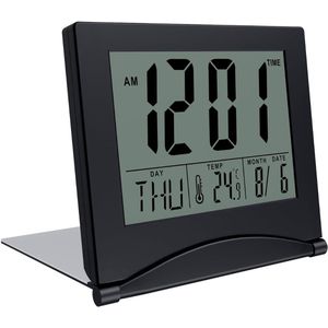 Digitale wekker 7 inch met digitale fotolijst, zeer groot, dag en maand, niet afgekort, voor ouderen, slechtzienden, blinde ouderen, de ziekte van Alzheimer (7 IN-wit