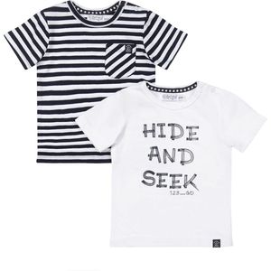 Dirkje R-HIDE AND SEEK 2 PACK Jongens T-shirt - Navy - Maat 62
