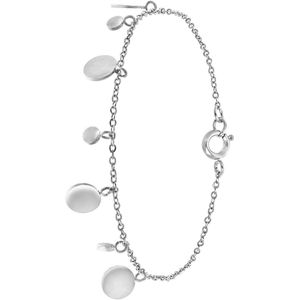 Lucardi Dames Grace armband - Staal - Armband - Cadeau - 20 cm - Zilverkleurig