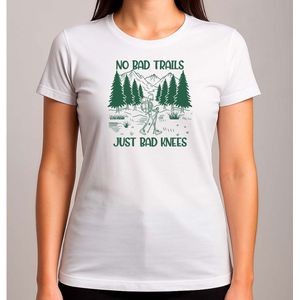 No bad traisl just bad knees - T Shirt - FunnyVibes - LOL - Cute - TeGrappig - TeGrappig - BabyCute - SoCute - ZoLief - Schattig - LiefMoment