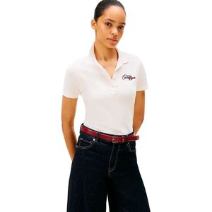 TOMMY HILFIGER - Shirt - Wijnrood/Wit - Poloshirt