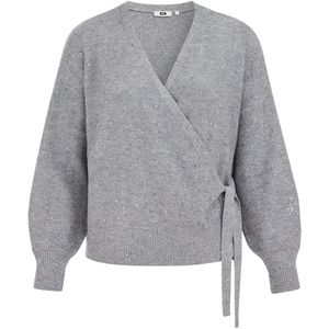 WE Fashion - Overslagvest - Zwart - Curve