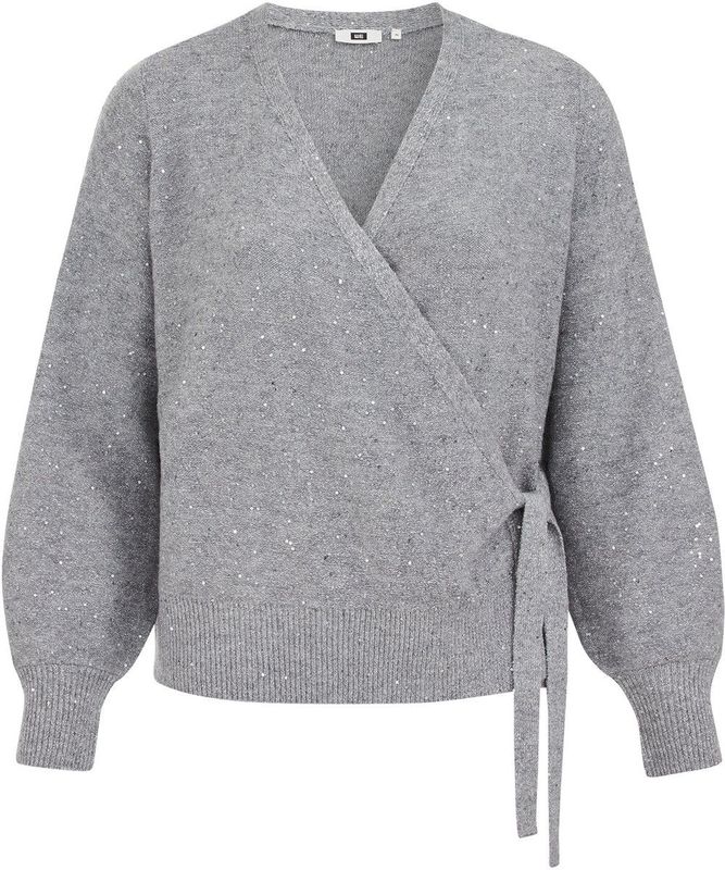 WE Fashion - Overslagvest - Zwart - Curve