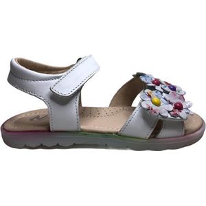 Naturino velcro multi kleuren bloempjes lederen sandalen Lucille wit mt 35